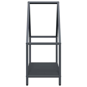 Brennholzregal Anthrazit Stahl 60x60 cm
