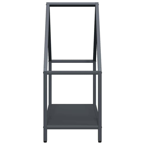 Brennholzregal Anthrazit Stahl 60x60 cm