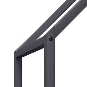 Brennholzregal Anthrazit Stahl 60x60 cm