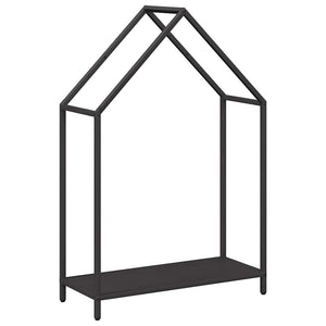 Brennholzregal Schwarz 60x25x90 cm