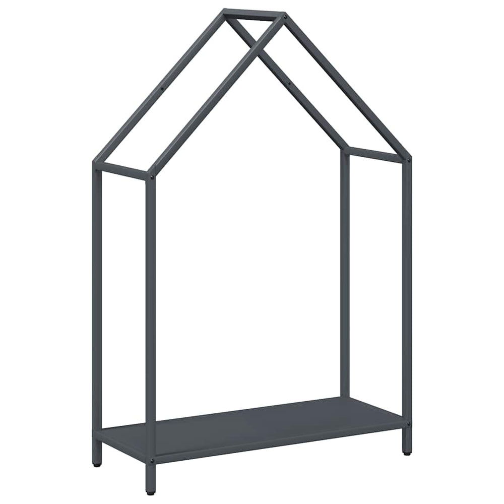 Brennholzregal Anthrazit Stahl 60x25x90cm