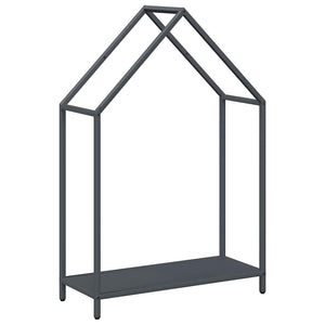 Brennholzregal Anthrazit Stahl 60x25x90cm