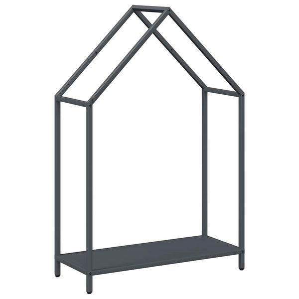 Brennholzregal Anthrazit Stahl 60x25x90cm