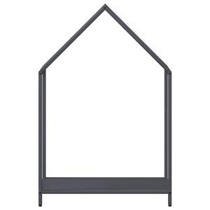 Brennholzregal Anthrazit Stahl 60x25x90cm