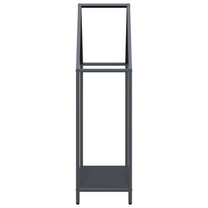 Brennholzregal Anthrazit Stahl 60x25x90cm