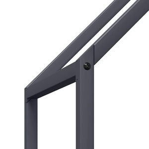 Brennholzregal Anthrazit Stahl 60x25x90cm