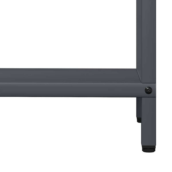 Brennholzregal Anthrazit Stahl 60x25x90cm