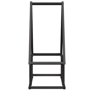 Brennholzregal Schwarz 50x25x60 cm