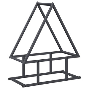 Brennholzregal Anthrazit Stahl 50x25x60cm