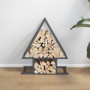 Brennholzregal Anthrazit Stahl 50x25x60cm