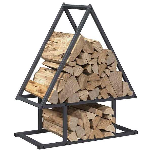 Brennholzregal Anthrazit Stahl 50x25x60cm