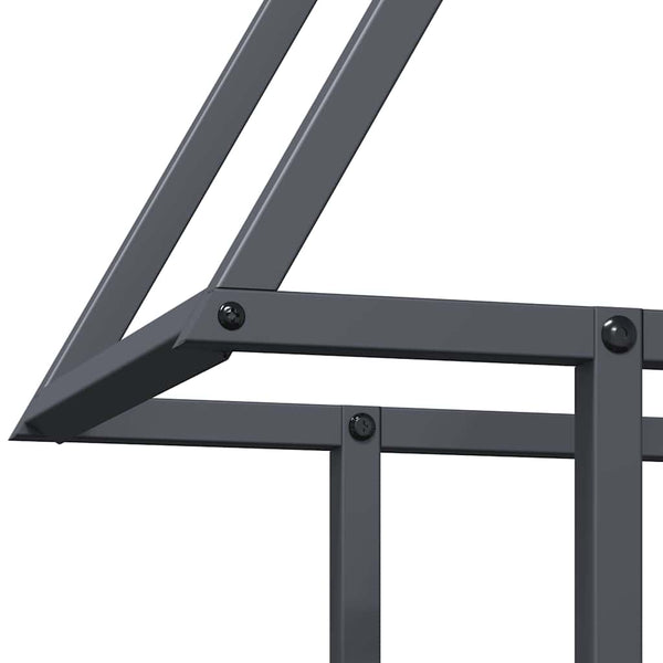 Brennholzregal Anthrazit Stahl 50x25x60cm