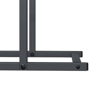 Brennholzregal Anthrazit Stahl 50x25x60cm
