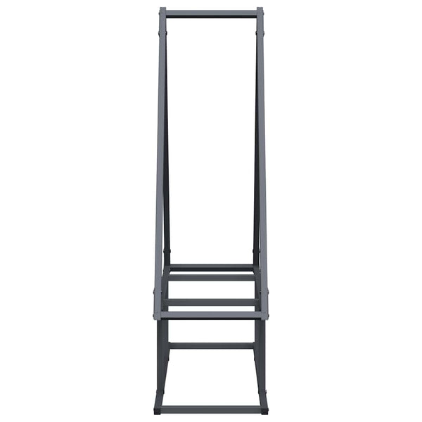Brennholzregal Anthrazit Stahl 80x90cm