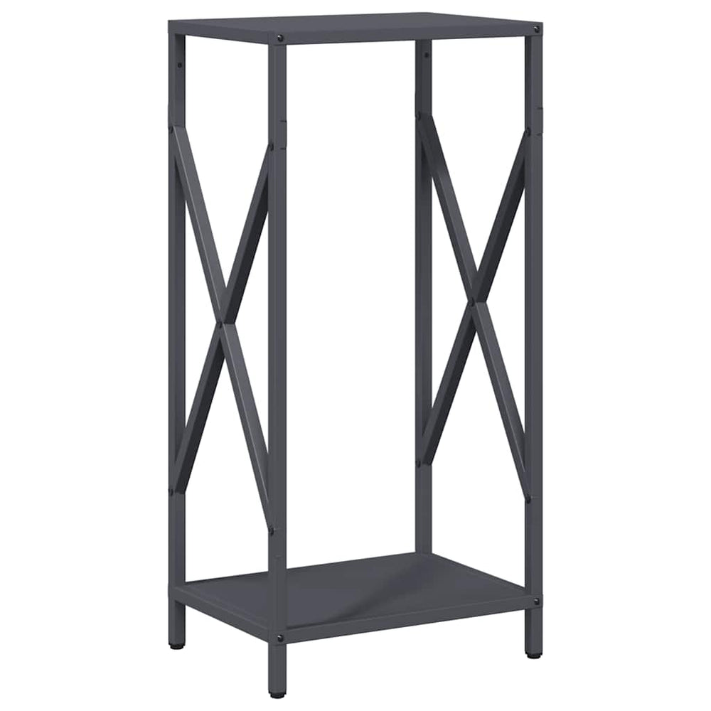 Anthrazit Kaminholzregal Stahl 34x25x70 cm