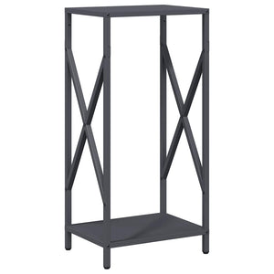 Anthrazit Kaminholzregal Stahl 34x25x70 cm