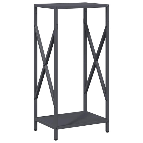 Anthrazit Kaminholzregal Stahl 34x25x70 cm