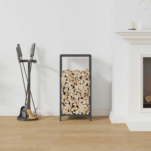 Anthrazit Kaminholzregal Stahl 34x25x70 cm