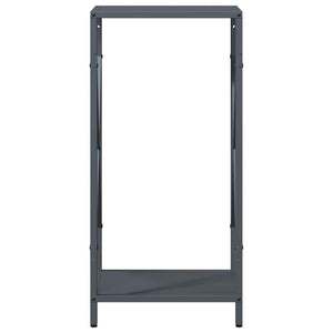 Anthrazit Kaminholzregal Stahl 34x25x70 cm