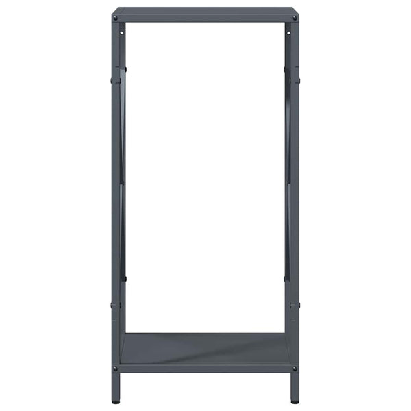 Anthrazit Kaminholzregal Stahl 34x25x70 cm