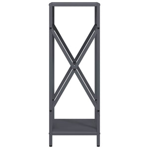 Anthrazit Kaminholzregal Stahl 34x25x70 cm