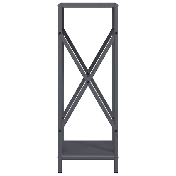 Anthrazit Kaminholzregal Stahl 34x25x70 cm