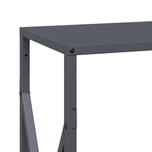 Anthrazit Kaminholzregal Stahl 34x25x70 cm