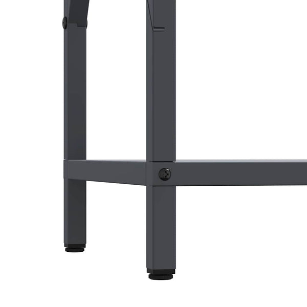 Anthrazit Kaminholzregal Stahl 34x25x70 cm