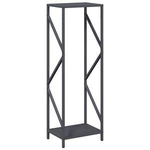 Brennholzregal Anthrazit Stahl 34x25x100cm