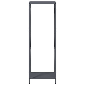 Brennholzregal Anthrazit Stahl 34x25x100cm