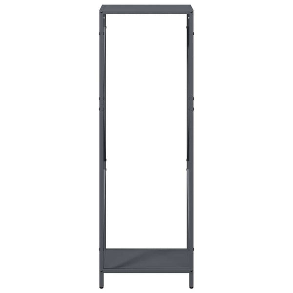 Brennholzregal Anthrazit Stahl 34x25x100cm