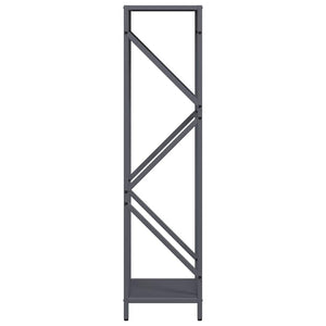 Brennholzregal Anthrazit Stahl 34x25x100cm