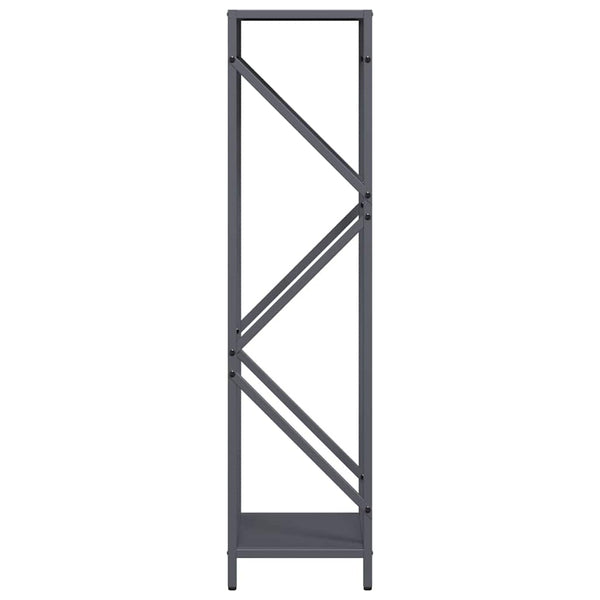 Brennholzregal Anthrazit Stahl 34x25x100cm