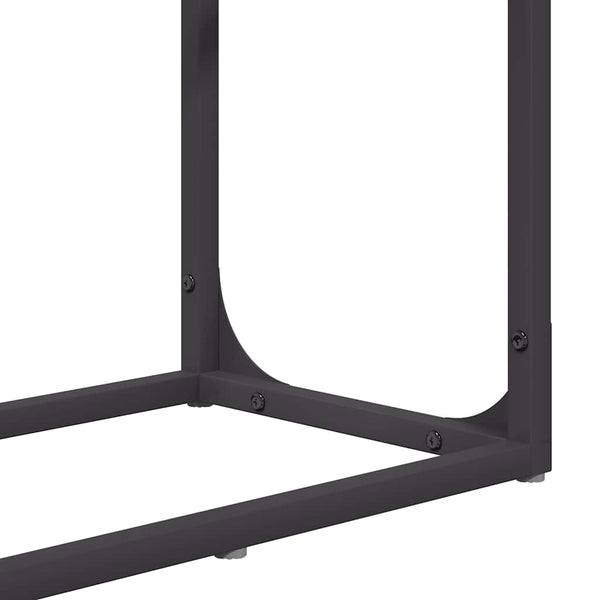Brennholzregal Schwarz 60x25x100 cm