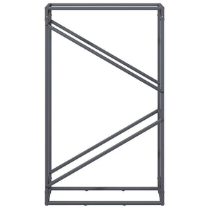 Brennholzregal Anthrazit Stahl 60x25x100cm