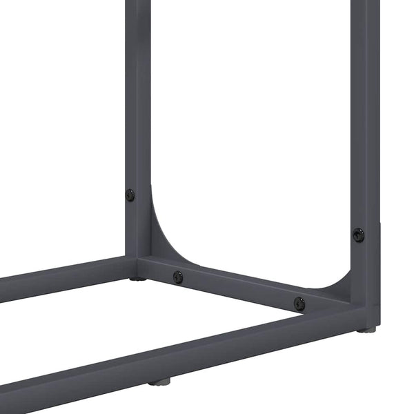 Brennholzregal Anthrazit Stahl 60x25x100cm