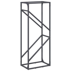 Brennholzregal Anthrazit Stahl 40x25x100cm