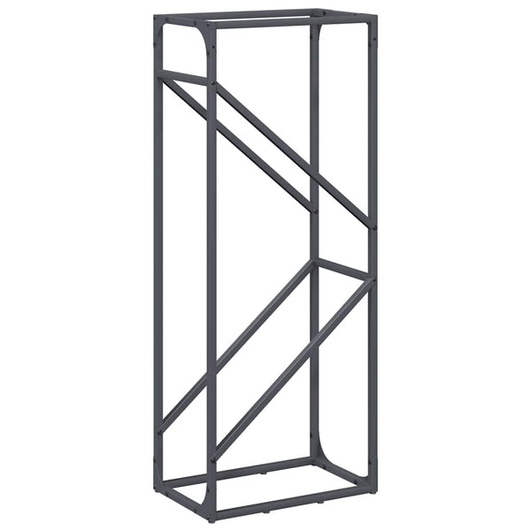 Brennholzregal Anthrazit Stahl 40x25x100cm