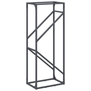 Brennholzregal Anthrazit Stahl 40x25x100cm