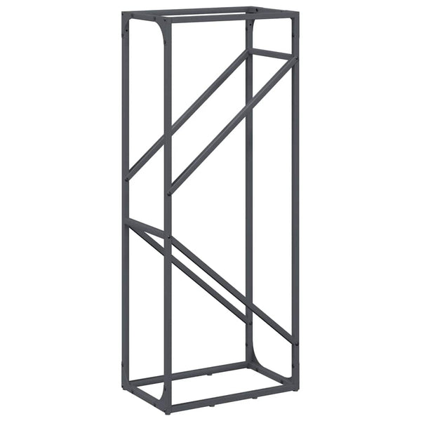 Brennholzregal Anthrazit Stahl 40x25x100cm