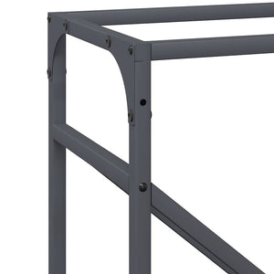 Brennholzregal Anthrazit Stahl 40x25x100cm