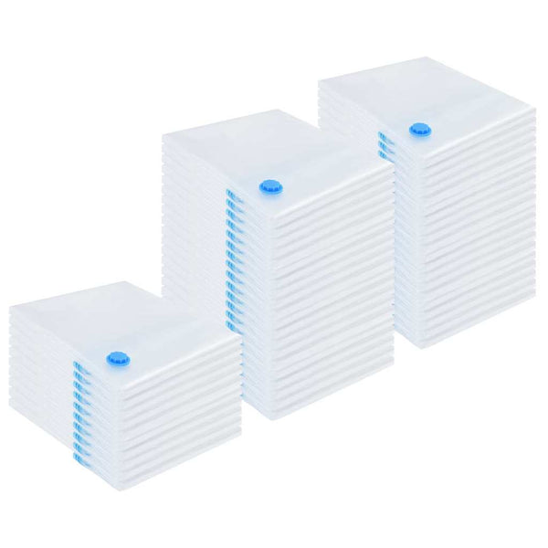 Aufbewahrungstaschen Transparent Blau 50 Stk. 130x100 cm