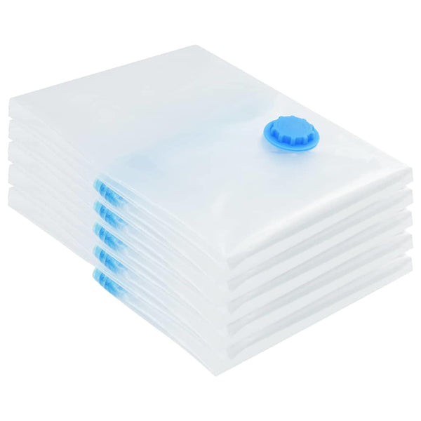 Aufbewahrungstaschen 5er-Set Transparent Blau 60x40cm