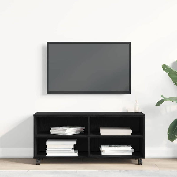 Schwarzer TV-Schrank, 90 cm