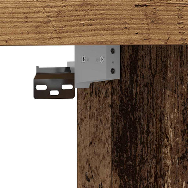 Wandmontierter TV-Schrank Altholz 152cm