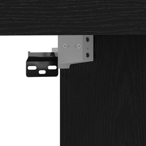 Schwarzer TV-Schrank in Eichen-Optik