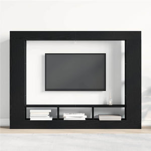 Schwarzer TV-Schrank in Eichen-Optik