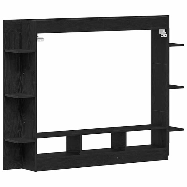 Schwarzer TV-Schrank in Eichen-Optik