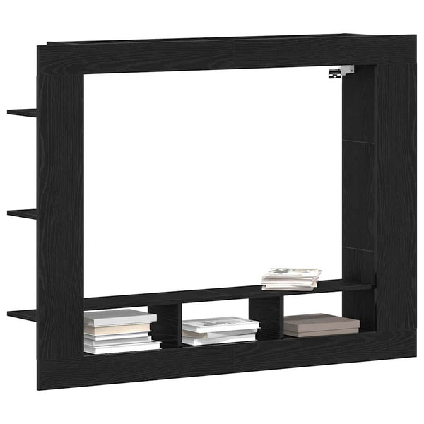 Schwarzer TV-Schrank in Eichen-Optik