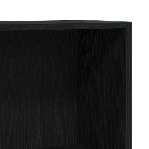 Bücherregal Schwarz Eichen-Optik 60 cm